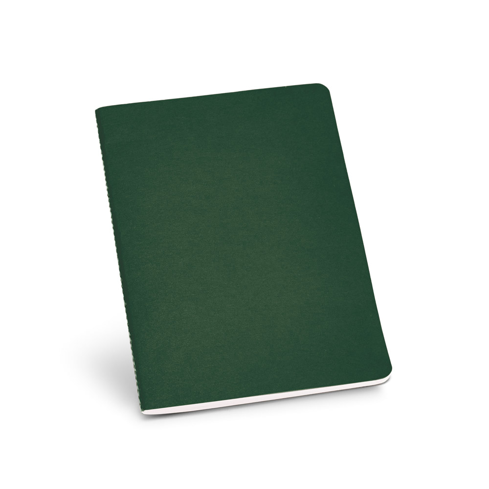 Cahier promotionnel - A5 carton recyclé Vert fonce